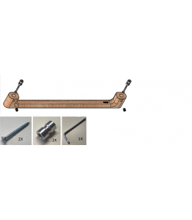 Poignée pour montage en façade non traversant sur porte de placard, dressing etc... Poignée pour montage en façade non traversant sur porte de placard, dressing etc...