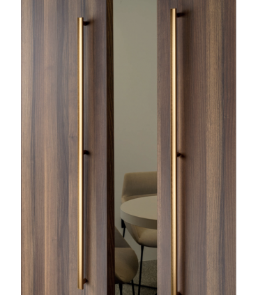 Poignée Moon en aluminium pour porte et ameublement