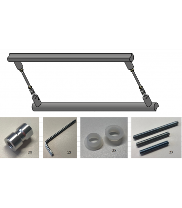 Poignée Moon en aluminium pour porte et ameublement