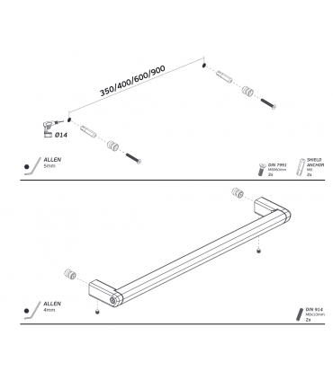 Barre d'appui, main courante antibactérienne