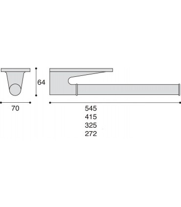 Porte serviette escamotable série Rol technique