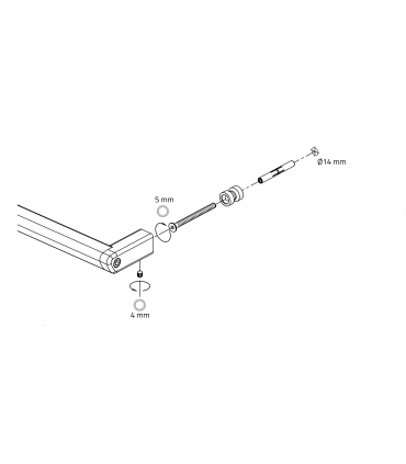 Barre d'appui, main courante antibactérienne