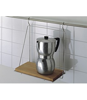 Etagère bois sur barre porte ustensile 340X200 Etagère bois sur barre porte ustensile 340X200