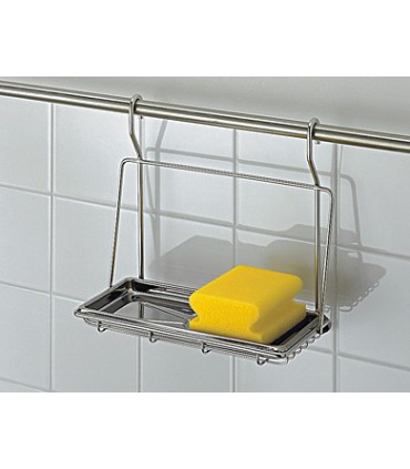 Etagère porte savon sur barre porte ustensile