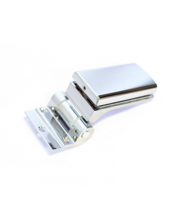 Paumelle avec fiche chromé brillant