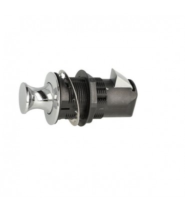 Serrure à bouton poussoir pour panneau d'épaisseur 4 à 25mm