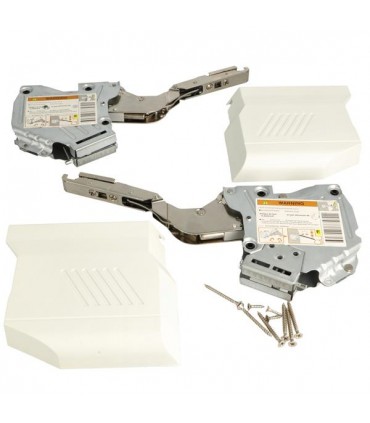 Paire de Charnière d'abattant avec fixation frontale