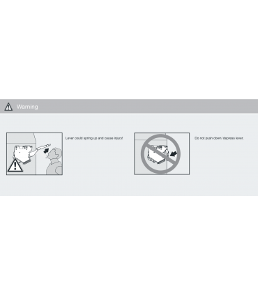 Paire de Charnière d'abattant avec fixation frontale