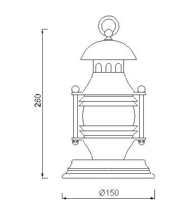 Lampe de table série Nautic technique