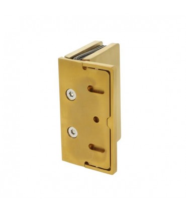 Charnière Rio 90° laiton satiné unilatéral pour pare-douches