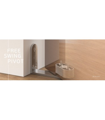 Kit pivot pour porte double action en bois poids maxi 100 kg