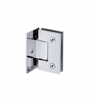 Charnière déportée pour porte de douche en verre