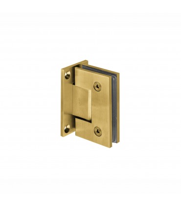 Charnière centrée pour porte de douche en verre