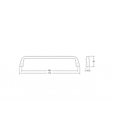 Poignée de meuble série Este 0446 par Viefe