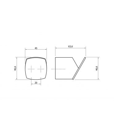 Patère crochet série Megg 7025 par Viefe