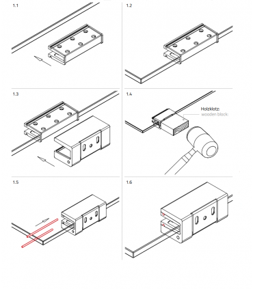 Insert pour charnière série Tine