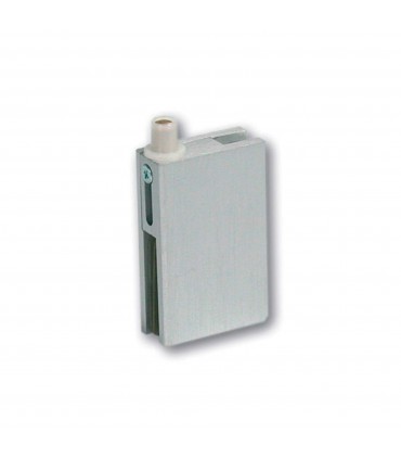 Set de deux charnières verticales pour porte de vitrine en verre