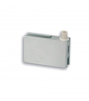 Set de deux charnières verticales pour porte de vitrine en verre