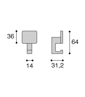 Patère Dés technique
