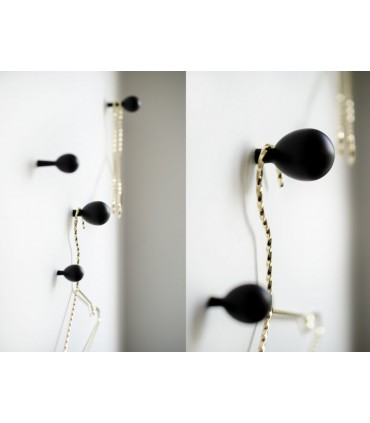 Poignée bouton ou patère murale série DROP par BB SWEDEN