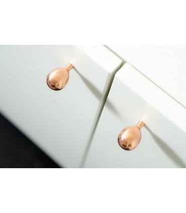 Poignée bouton ou patère murale série DROP par BB SWEDEN