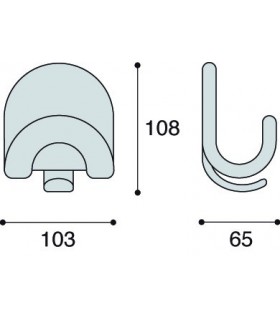 Patère Bruco ABS technique