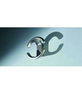 Patère D-ancre argent mat