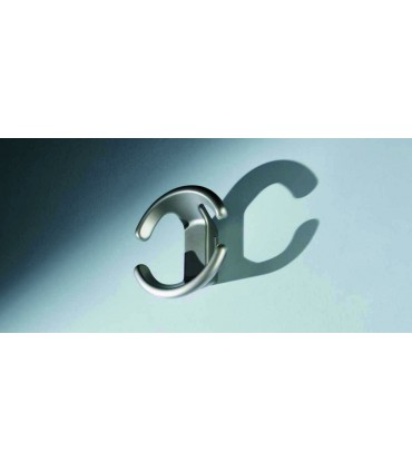 Patère D-ancre argent mat