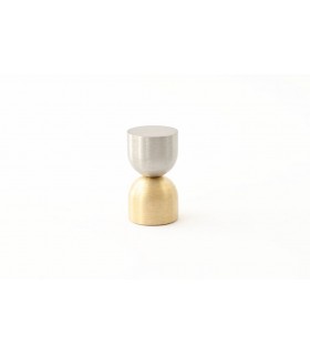 base doré satiné - tête inox satiné base doré satiné - tête inox satiné