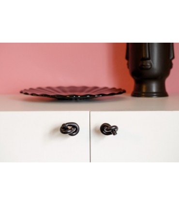 Poignée bouton ou patère murale série KNOT par BB SWEDEN