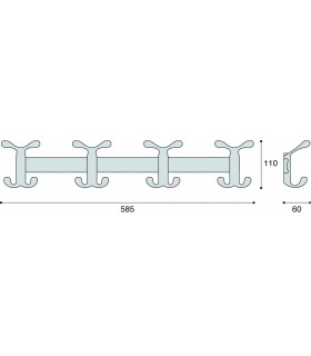 Patère Quatro technique Patère Quatro technique