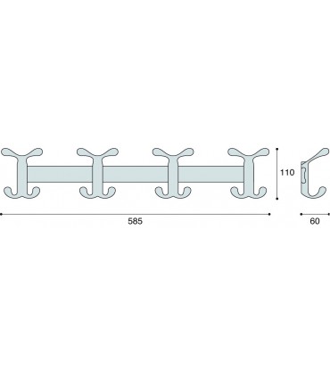 Patère Quatro technique