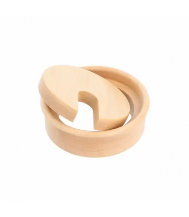 Passe câble œillet en bois massif diamètre 80 mm