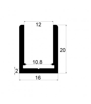 Pour verre épaisseur 8 à 10 mm