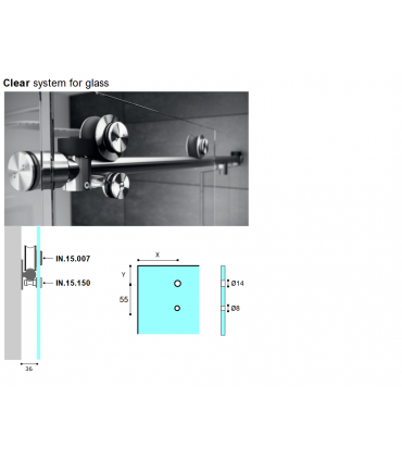 Taquet anti dégondage pour roller série Clear system