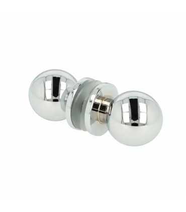 Paire de poignée bouton rond pour porte en verre