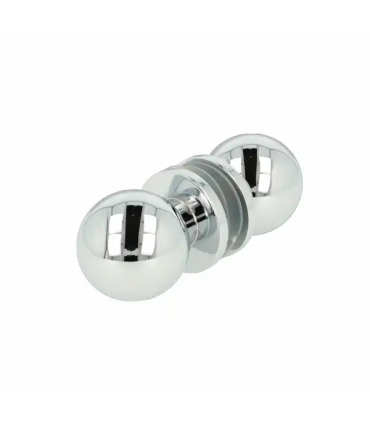 Paire de poignée bouton rond pour porte en verre