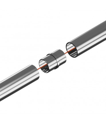 Raccord de liaison 180° tube sur tube pour Ø 42.4 x 2 mm