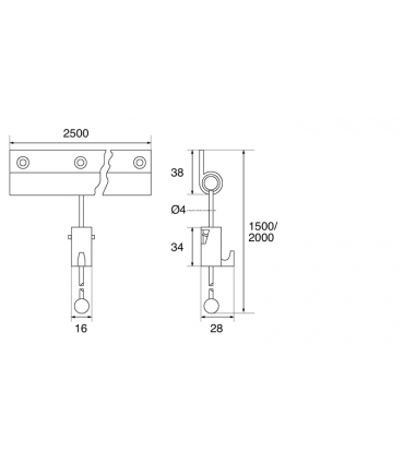 Système de cimaise, accrochage tableau MUSEO