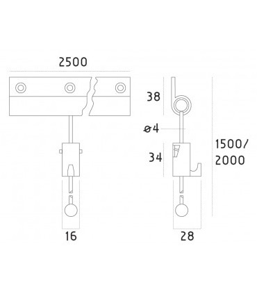 Système de cimaise, accrochage tableau MUSEO