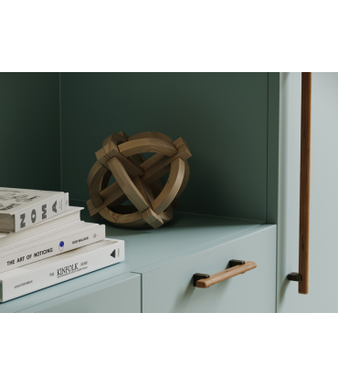 Poignée et bouton série MATCH finition bois et métal