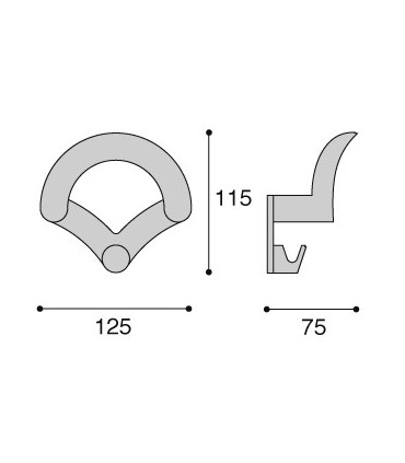Patère Arche technique