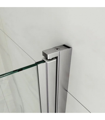 Charnière pare douche à relèvement mur sur verre