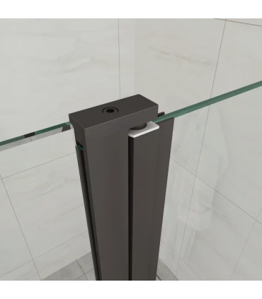 Charnière pare douche à relèvement verre sur verre