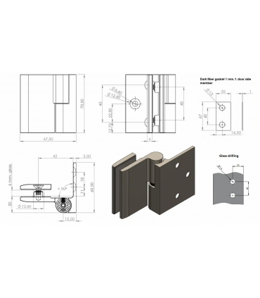Fiche technique ouverture à droite.