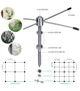 Pour du câble Ø 4mm. Pour du câble Ø 4mm.