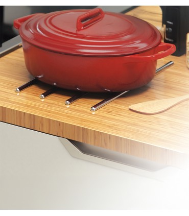 Baguettes et pastilles pour la protection des plans de travail