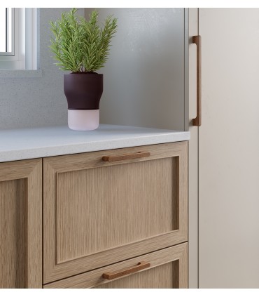 Poignée ligne 876 en bois naturel par Alfredo SANCHEZ pour SC herrajes