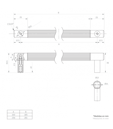 Poignée Coco 863 par SC herrajes
