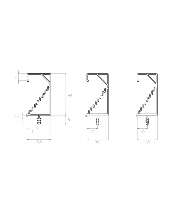 Poignée profil JUNO 861 par SC herrages